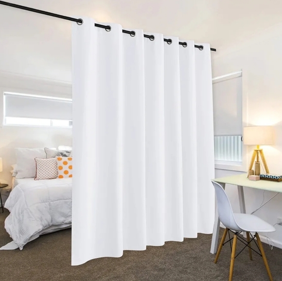 4 panels white, room darkening, insulated drapes 100" x 84" - Picture 2 of 8